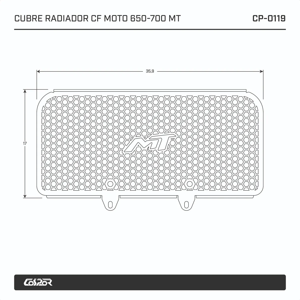 Cubre Radiador CFMOTO MT 650/700 V2 - Image 3
