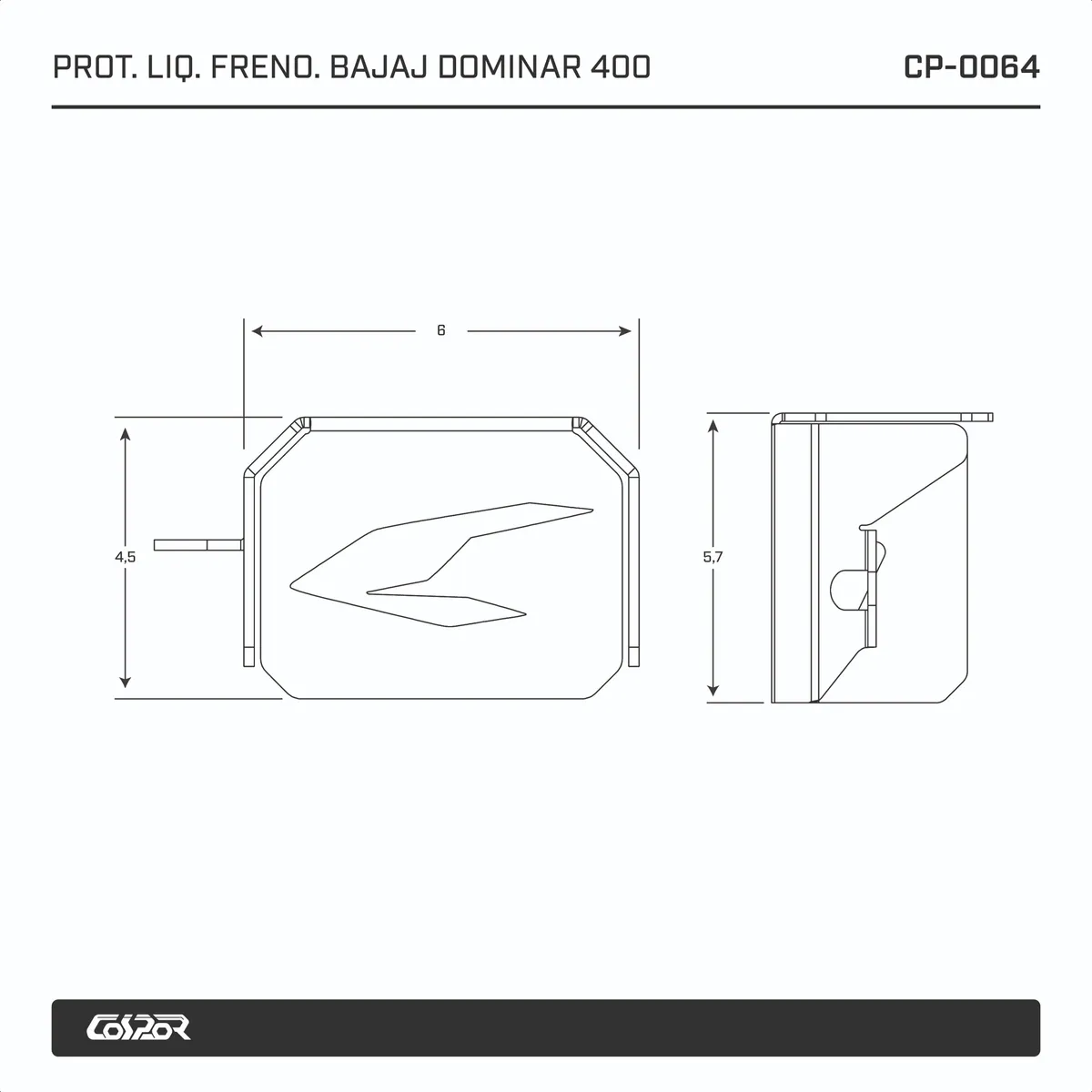 Protector Cubeta Freno Dominar 400 UG - Image 6