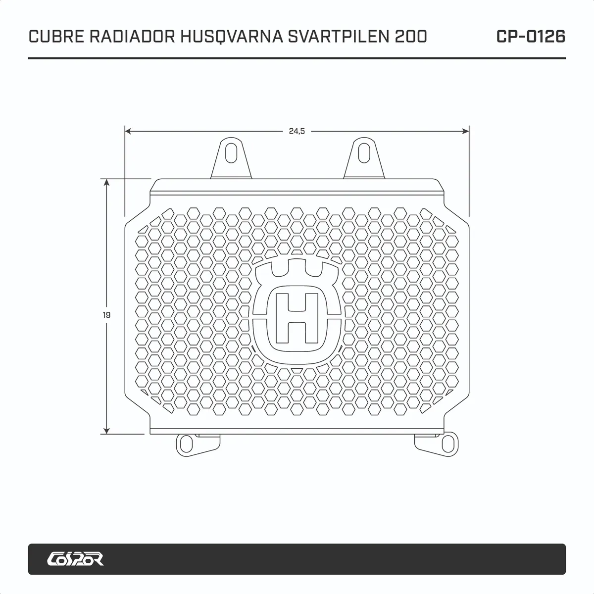Cubre Radiador Husqvarna Svartpilen 201 - Image 3