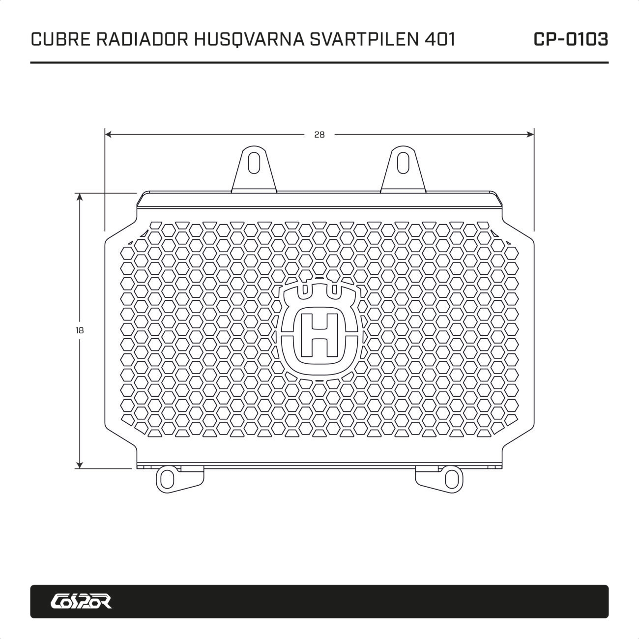 Cubre Radiador Husqvarna Svartpilen 401 - Image 2